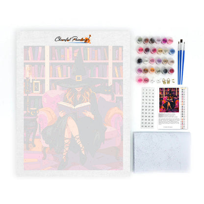 Cozy Witch Library - Paint by Numbers