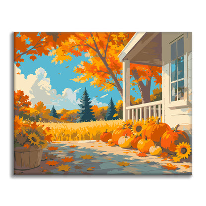 Farmhouse Autumn - Paint by Numbers