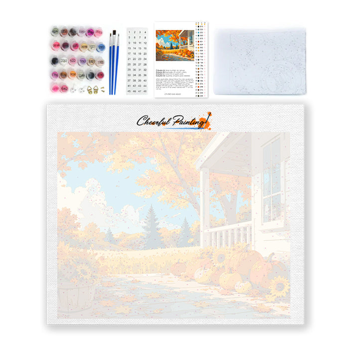 Farmhouse Autumn - Paint by Numbers