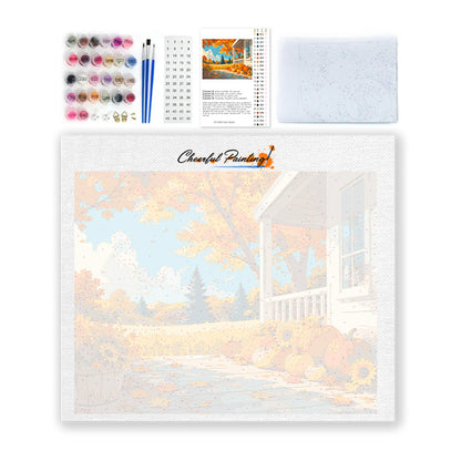 Farmhouse Autumn - Paint by Numbers