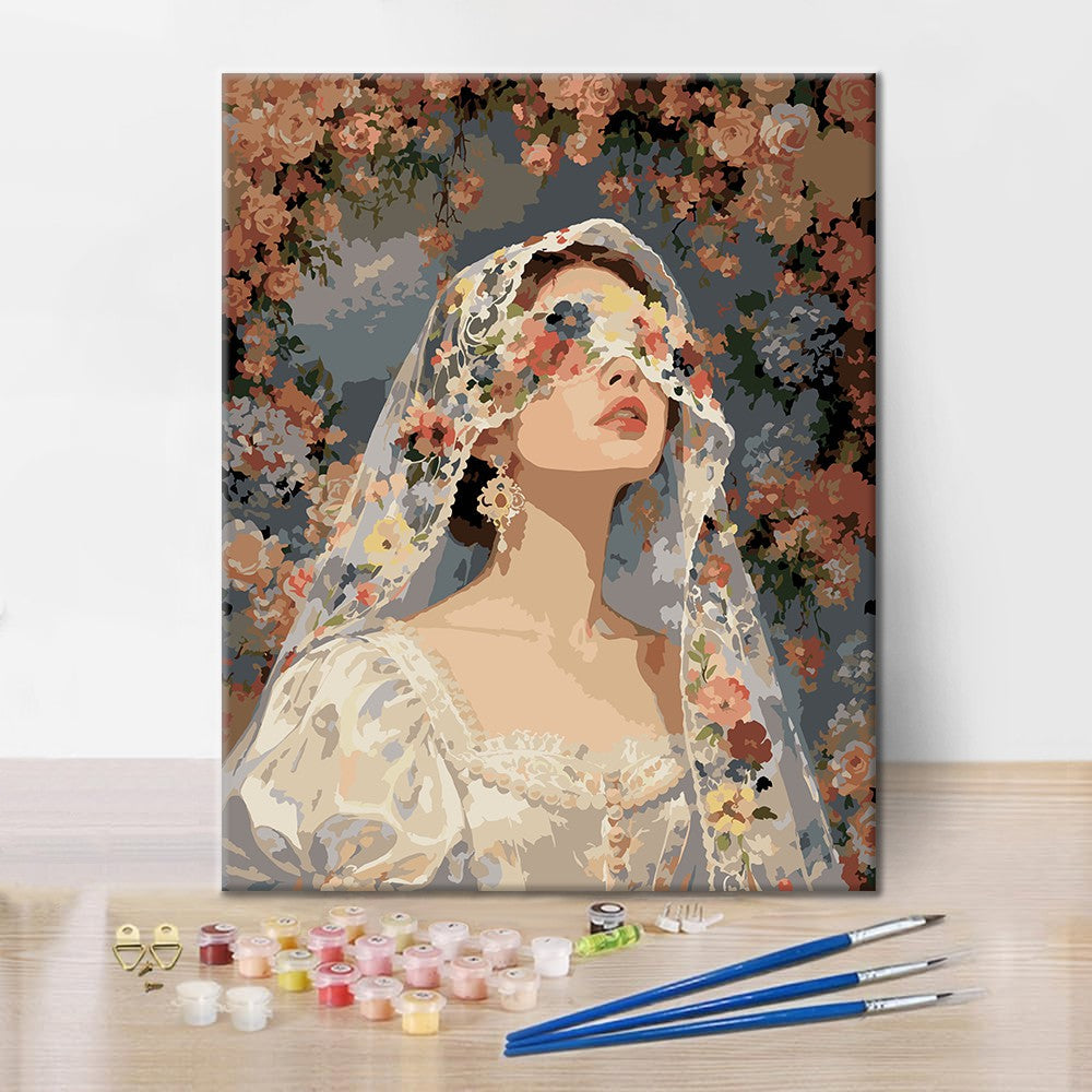 Floral Bride - Paint by Numbers