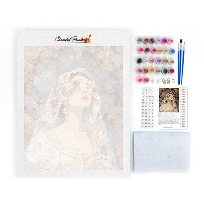 Floral Bride - Paint by Numbers