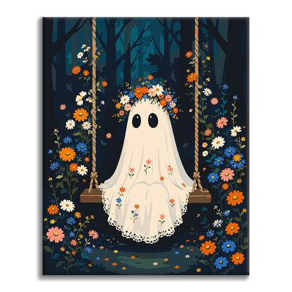 Floral Ghost - Paint by Numbers