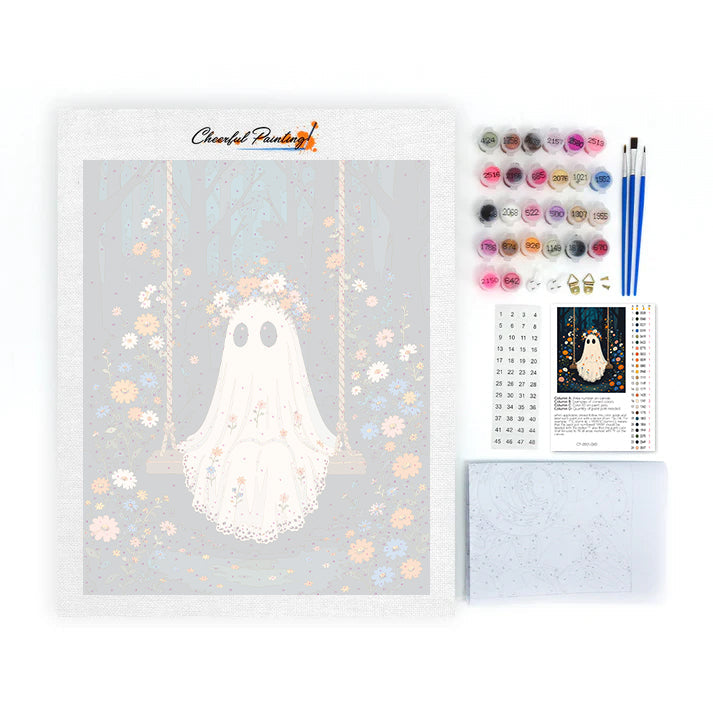 Floral Ghost - Paint by Numbers