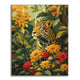 Floral Leopard - Paint by Numbers