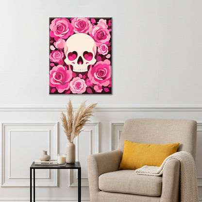 Floral Skull - Paint by Numbers