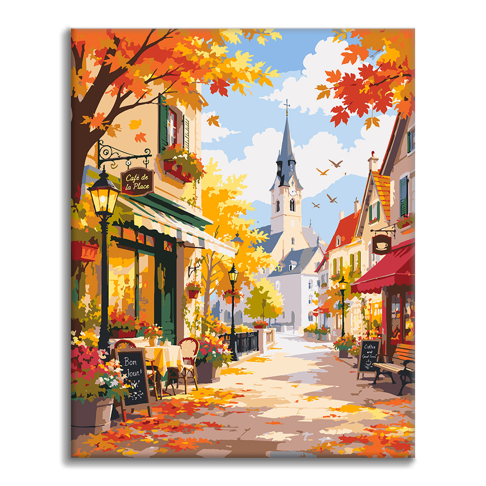 Floral Town - Paint by Numbers