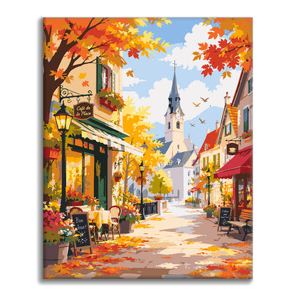 Floral Town - Paint by Numbers