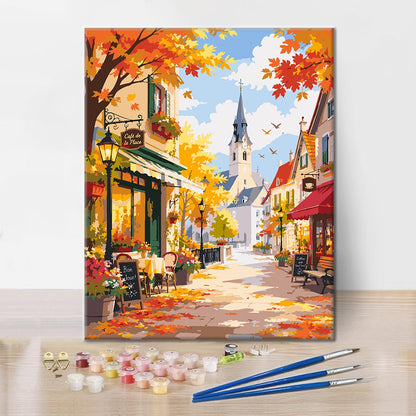 Floral Town - Paint by Numbers