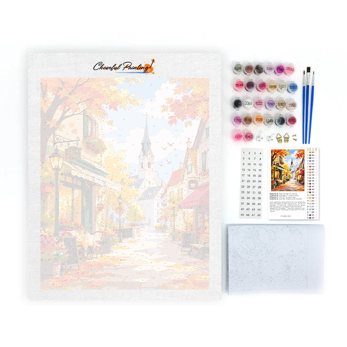 Floral Town - Paint by Numbers