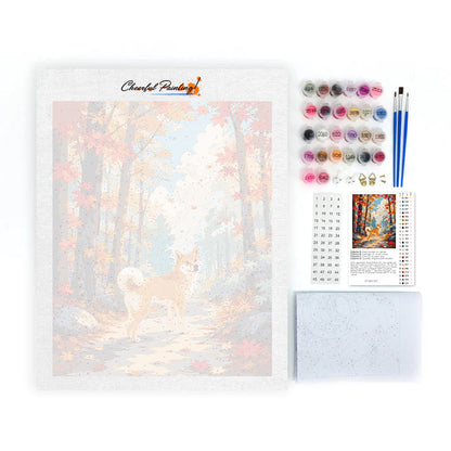 Forest Shiba - Paint by Numbers