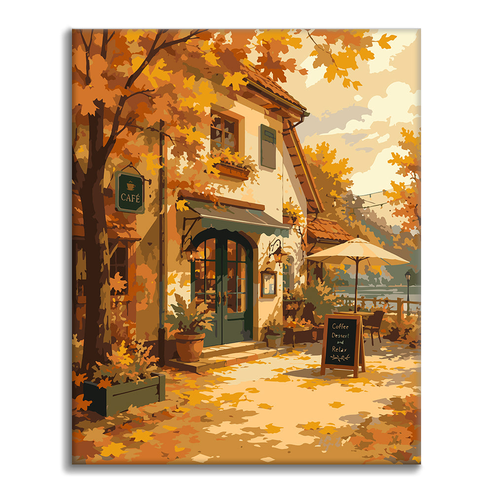 Golden Cafe - Paint by Numbers
