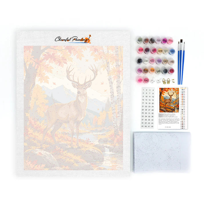 Golden Deer - Paint by Numbers