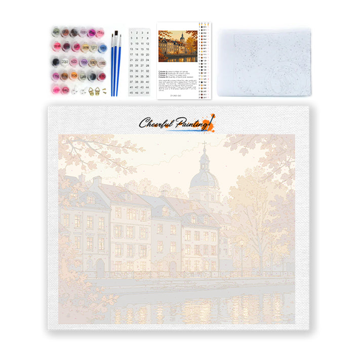 Golden Riverside - Paint by Numbers