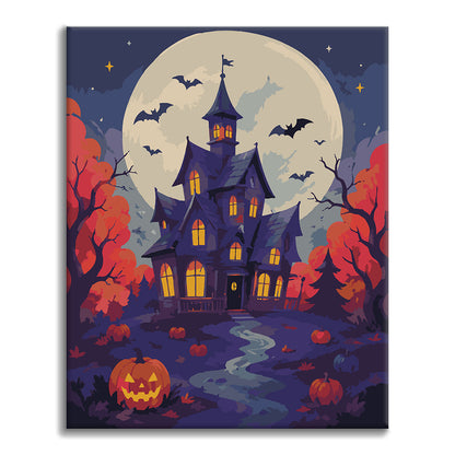 Haunted Manor - Paint by Numbers