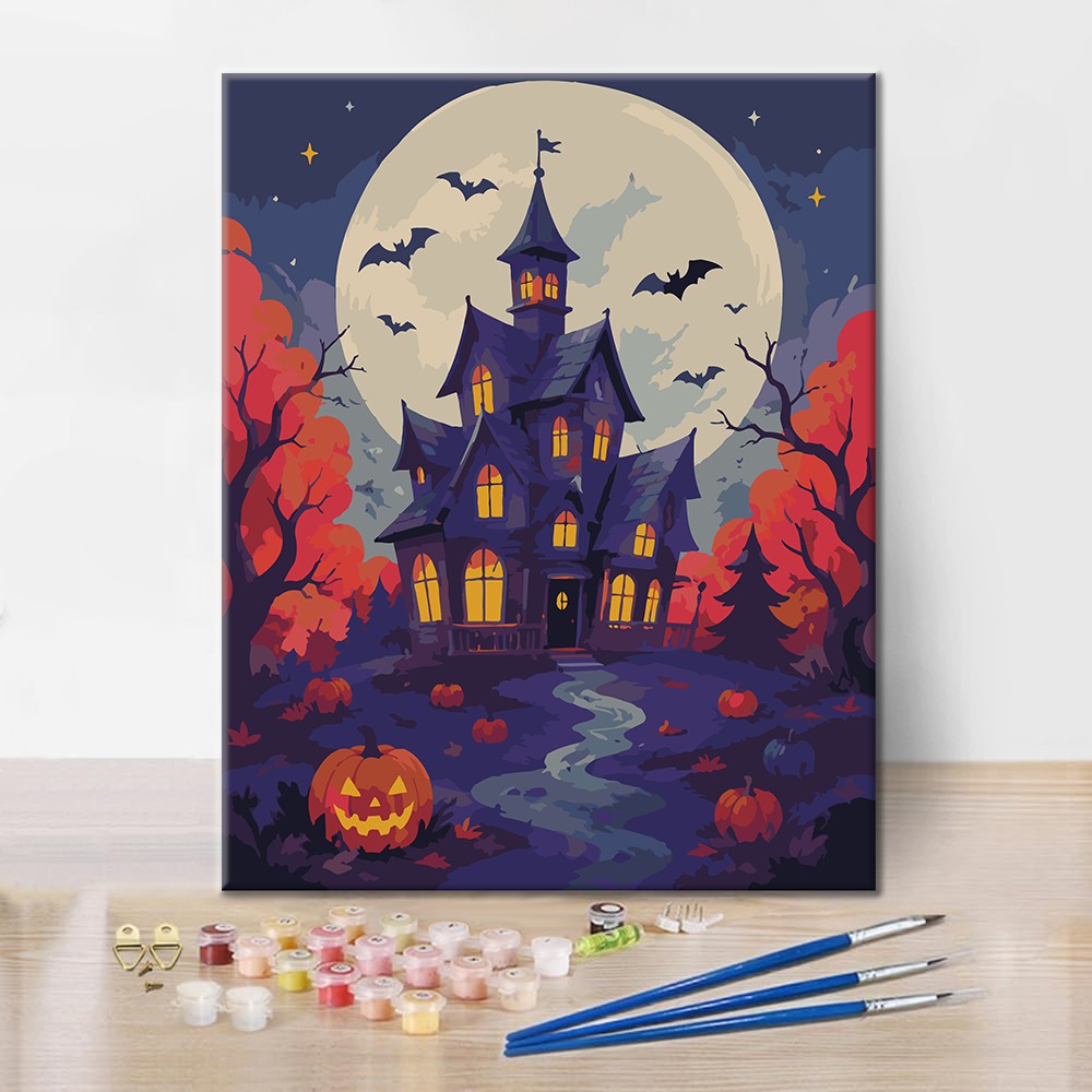 Haunted Manor - Paint by Numbers