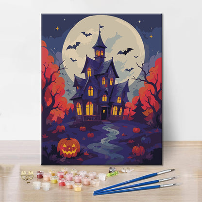 Haunted Manor - Paint by Numbers