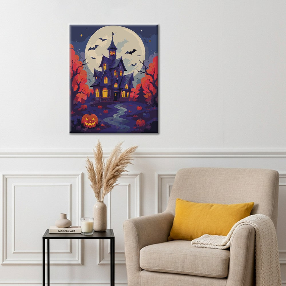 Haunted Manor - Paint by Numbers