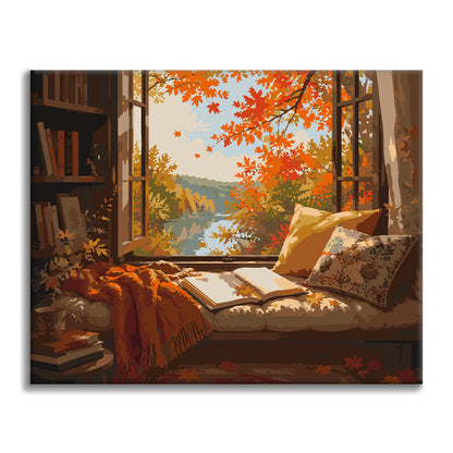 Lakeside Reading - Paint by Numbers