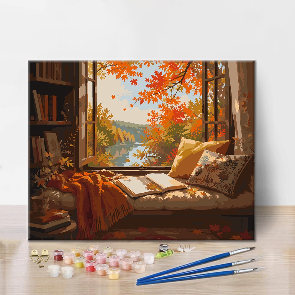 Lakeside Reading - Paint by Numbers
