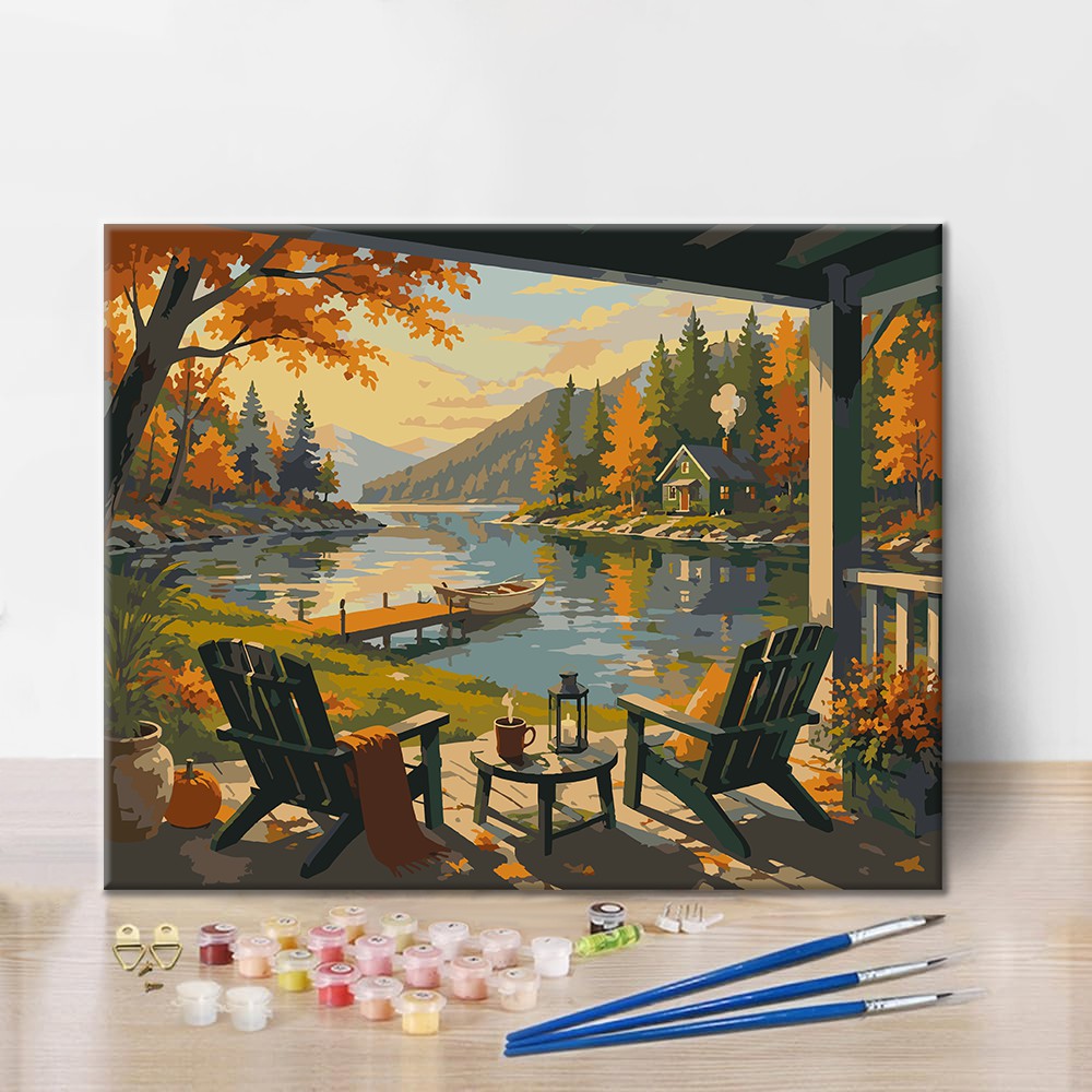 Lakeside Terrace - Paint by Numbers
