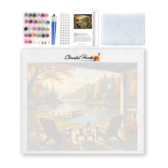 Lakeside Terrace - Paint by Numbers