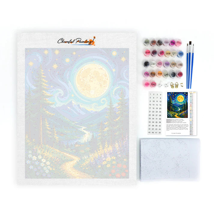 Moonlit Valley - Paint by Numbers