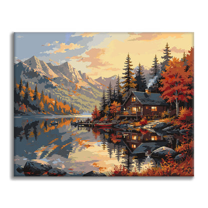 Mountain Retreat - Paint by Numbers