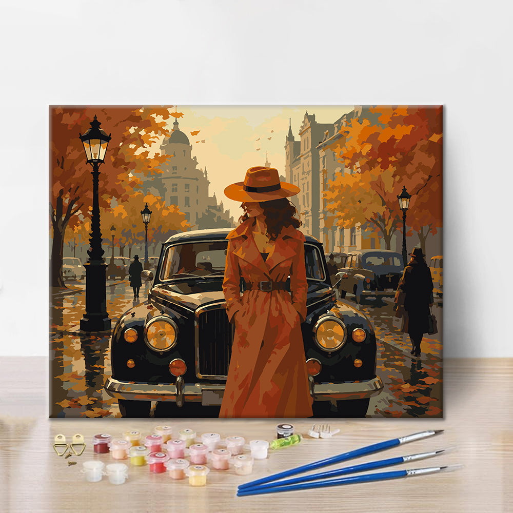 Rainy Street - Paint by Numbers