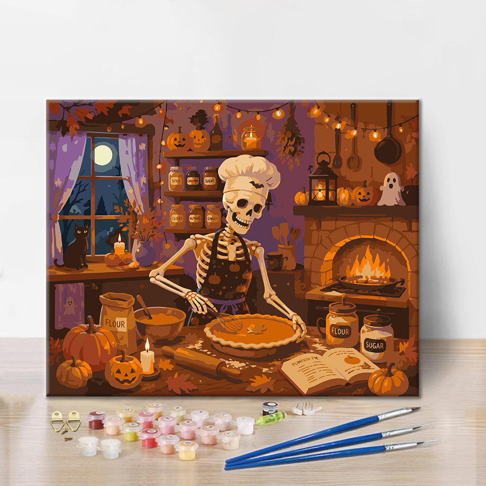 Skeleton Baker - Paint by Numbers