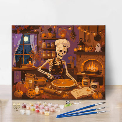 Skeleton Baker - Paint by Numbers