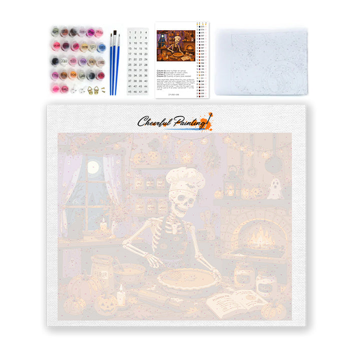 Skeleton Baker - Paint by Numbers
