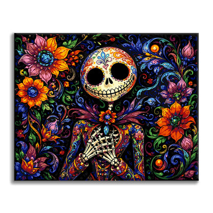 Skull of Eternal Bloom - Paint by Numbers