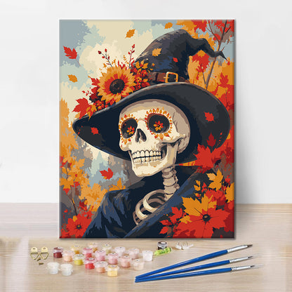 Skull Witch - Paint by Numbers