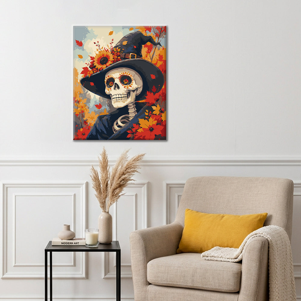 Skull Witch - Paint by Numbers