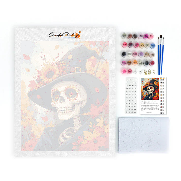 Skull Witch - Paint by Numbers