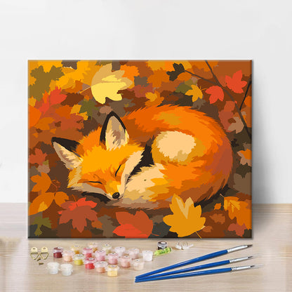 Sleeping Fox - Paint by Numbers