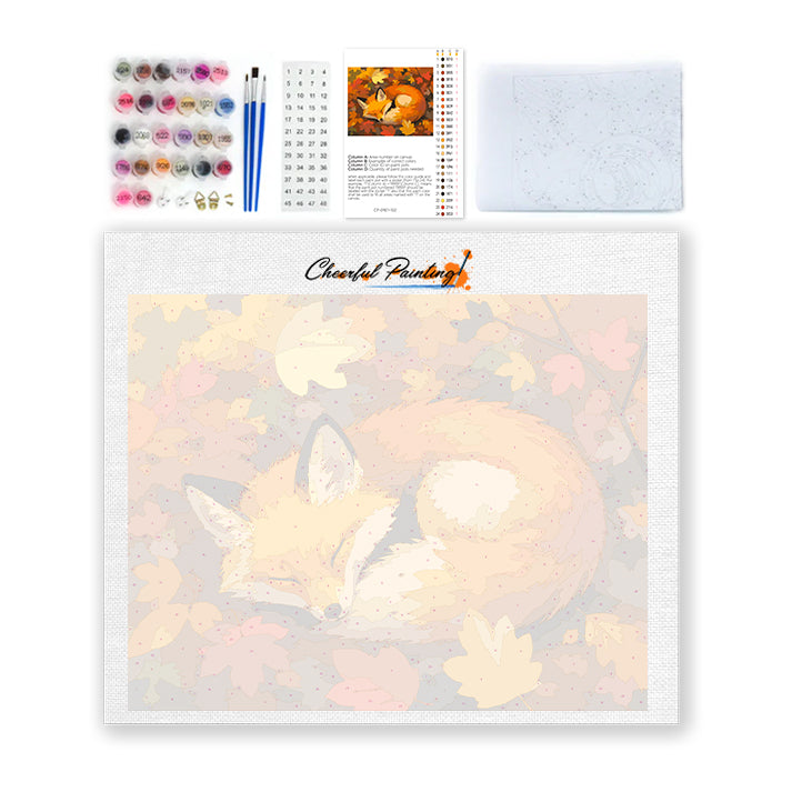 Sleeping Fox - Paint by Numbers