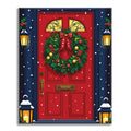Snowy Christmas Door - Paint by Numbers