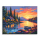 Sunset Cabin - Paint by Numbers