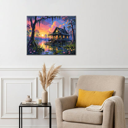 Swamp Cottage - Paint by Numbers