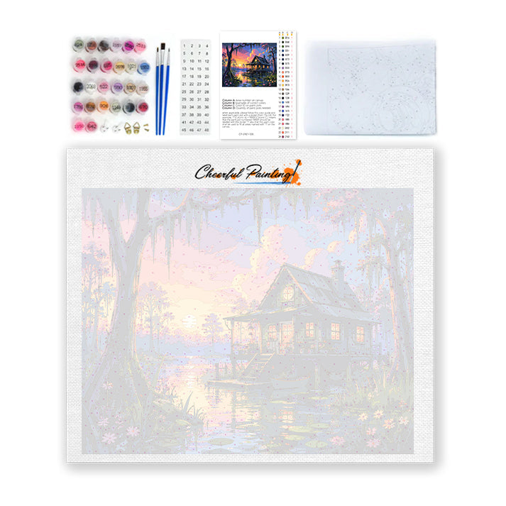 Swamp Cottage - Paint by Numbers