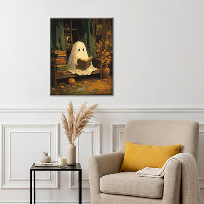 The Little Ghost Reader - Paint by Numbers