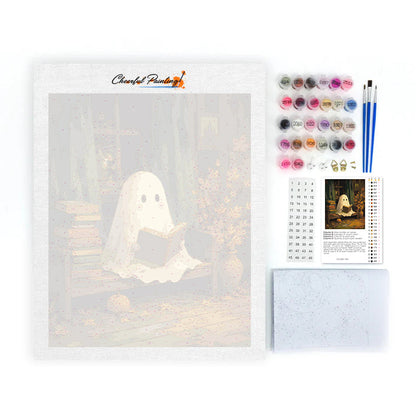 The Little Ghost Reader - Paint by Numbers
