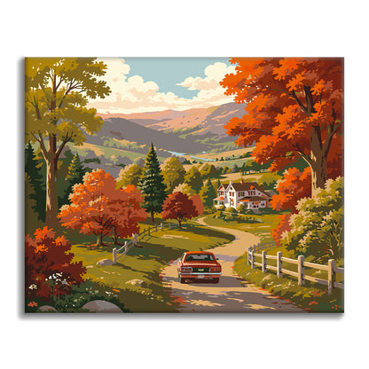 Valley Dawn - Paint by Numbers