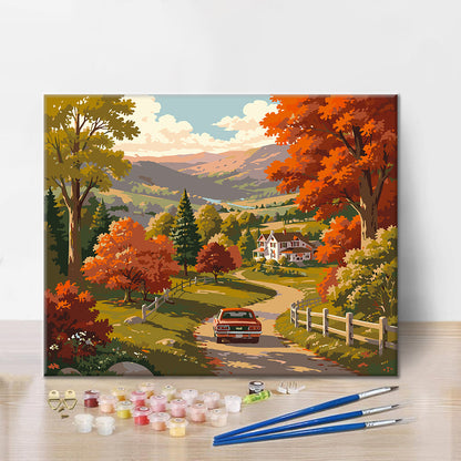 Valley Dawn - Paint by Numbers
