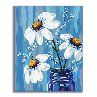 White Daisy Dreams - Paint by Numbers