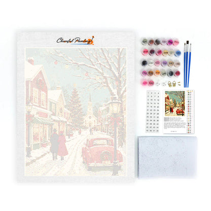 Winter Christmas Village - Paint by Numbers