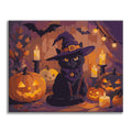 Witch & Black Cat Forest - Paint by Numbers