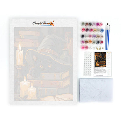 Witchy Cat - Paint by Numbers